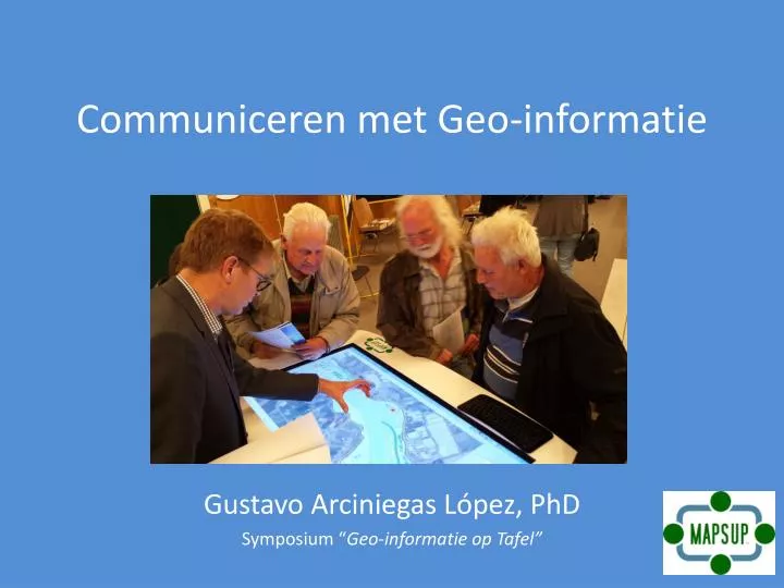 communiceren met geo informatie