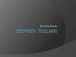 Stephen Toulmin