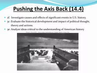 Pushing the Axis Back (14.4)