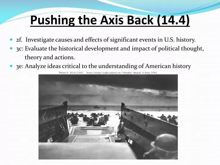 pushing the axis back 14 4