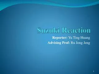 Suzuki Reaction