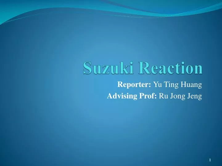 suzuki reaction