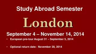 Study Abroad Semester