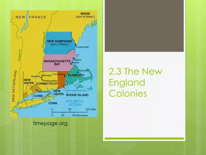 2 3 the new england colonies