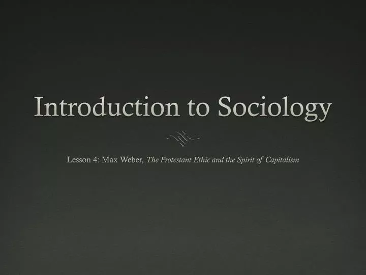 introduction to sociology