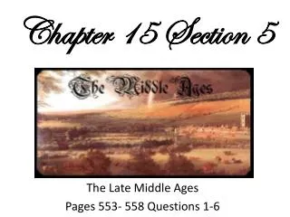 chapter 15 section 5