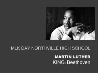 MLK Day northville high school