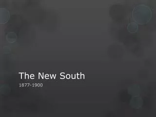 The New South