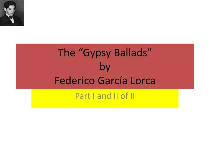 the gypsy ballads by federico garc a lorca