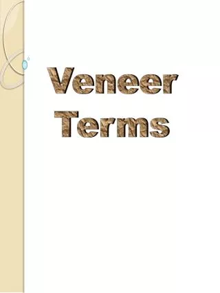 Veneer Terms