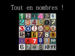 tout en nombres