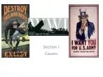 Causes of World War I: Militarism, Alliances, Imperialism, and Nationalism - slide 1