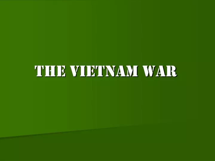 the vietnam war