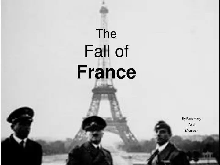 the fall of france