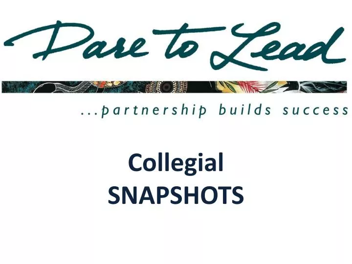 collegial snapshots