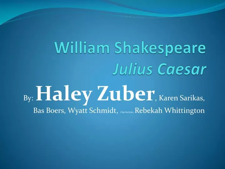 william shakespeare julius caesar