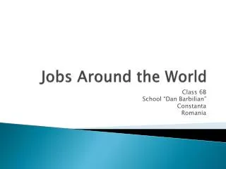Jobs Around the World
