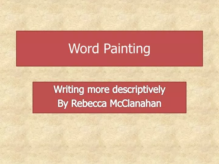 word painting