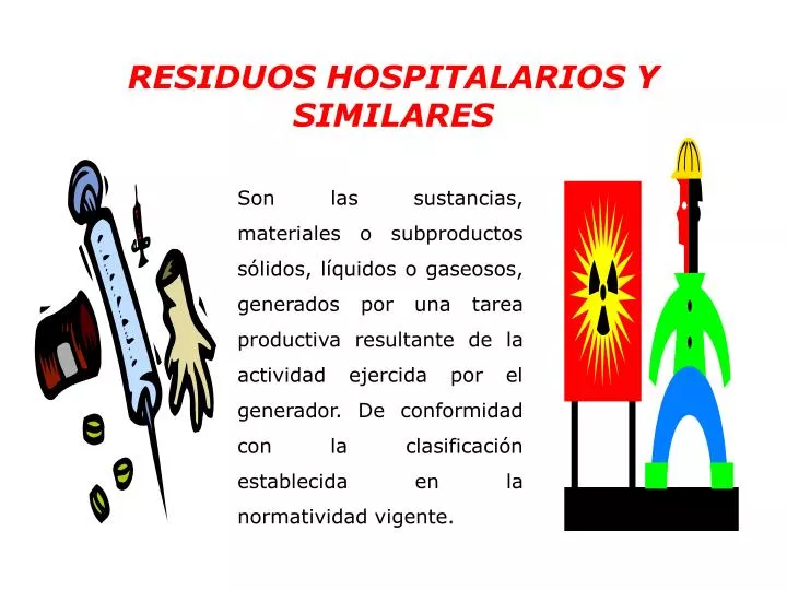 residuos hospitalarios y similares