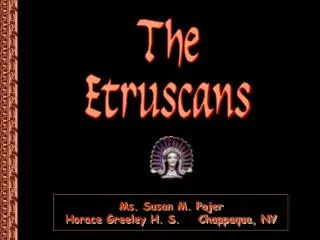 The Etruscans