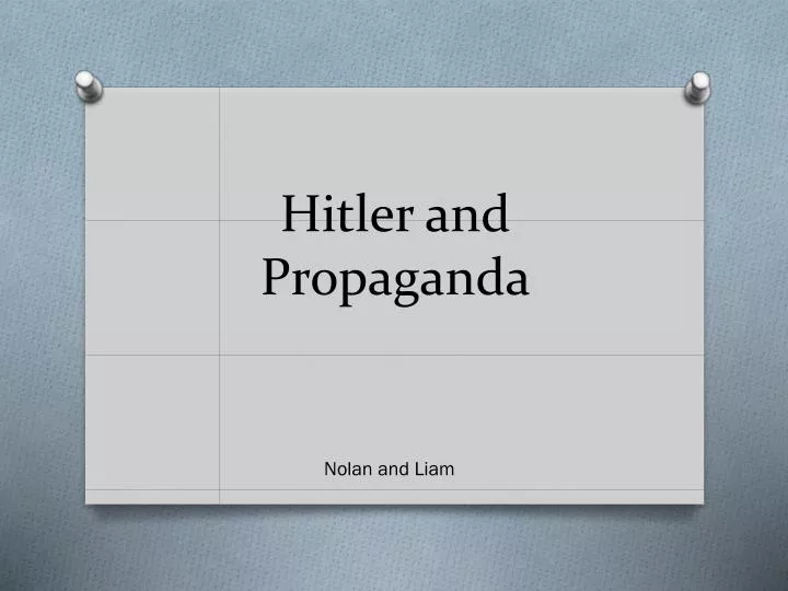 hitler and propaganda