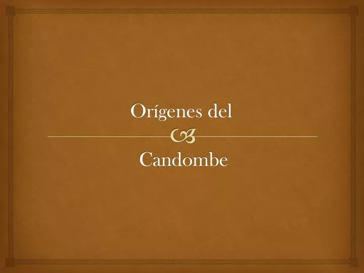 or genes del candombe