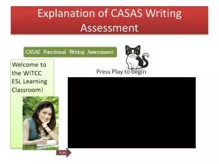 Explanation of CASAS Writing Assessment