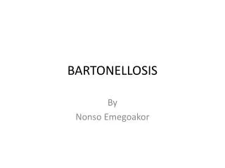 BARTONELLOSIS