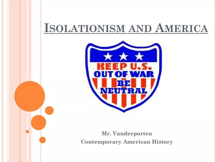 isolationism and america