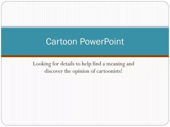 cartoon powerpoint
