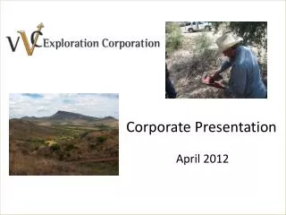 Corporate Presentation April 2012