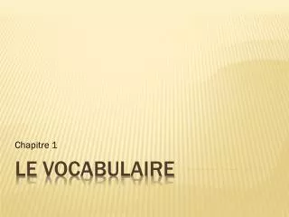 chapitre 1