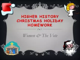 Higher History Christmas Holiday Homework