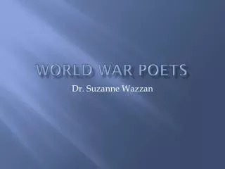 World War Poets