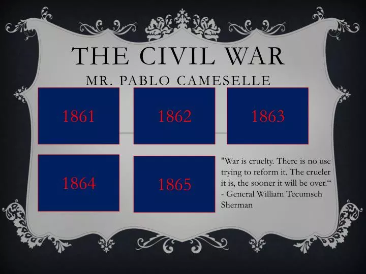the civil war mr pablo cameselle