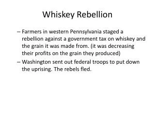 whiskey rebellion