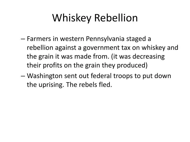 whiskey rebellion