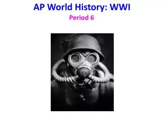 AP World History: WWI