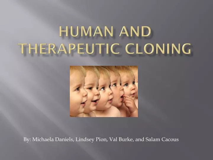 human and therapeutic cloning
