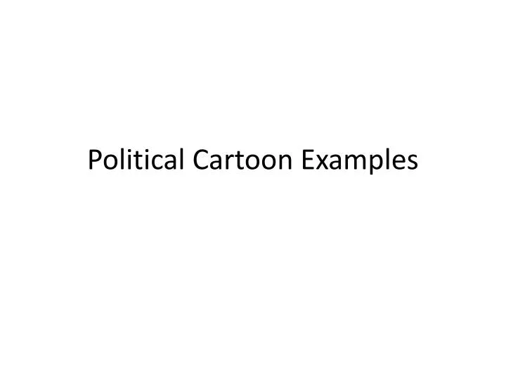 political cartoon examples