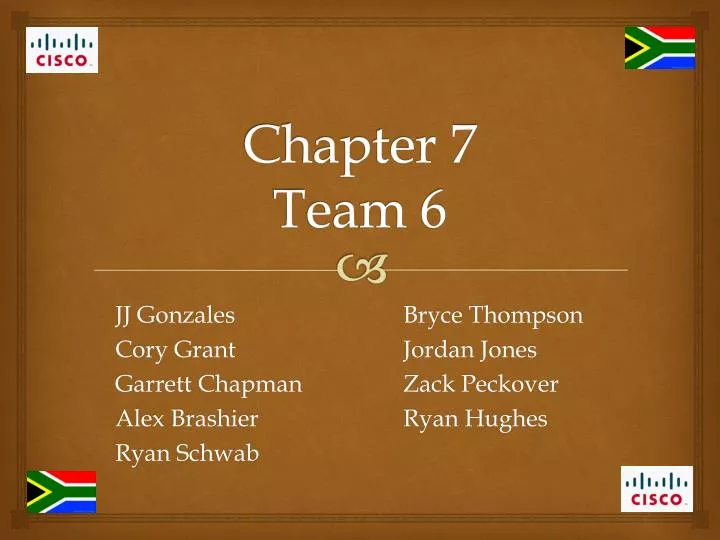 chapter 7 team 6
