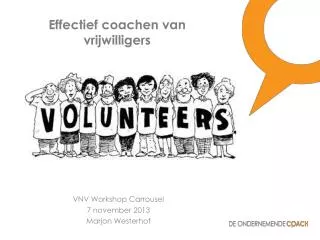 effectief coachen van vrijwilligers