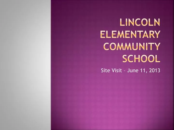 lincoln elementary community school