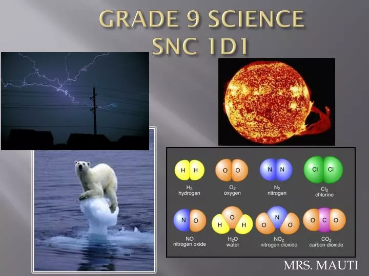 grade 9 science snc 1d1