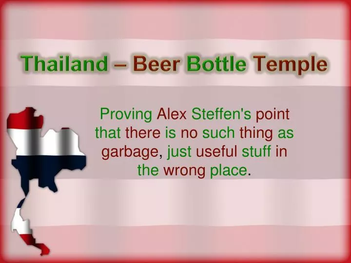 thailand beer bottle temple