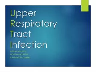 U pper R espiratory T ract I nfection