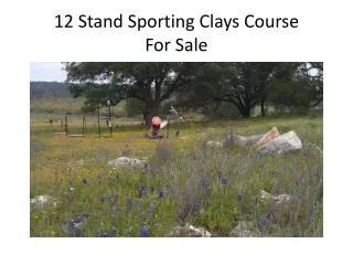 12 Stand Sporting Clays Course For Sale