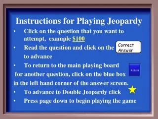 instructions for playing jeopardy