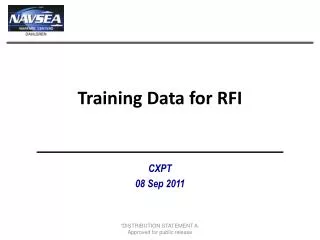 Training Data for RFI