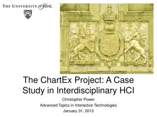 The ChartEx Project: A Case Study in Interdisciplinary HCI